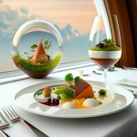 Food concept of the future. photo