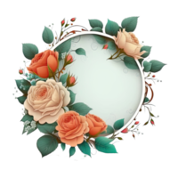 Natural Floral Empty Frame. png