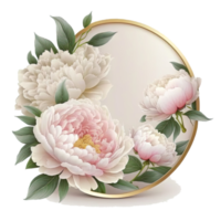 Natural Floral Empty Frame. png