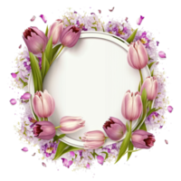 Natural Floral Empty Frame. png