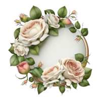 Natural Floral Empty Frame. png