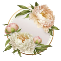 Natural Floral Empty Frame. png