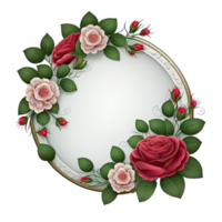 Natural Floral Empty Frame. png