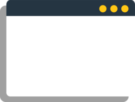 design programvara fönster. webb fönster skärm mockup. png