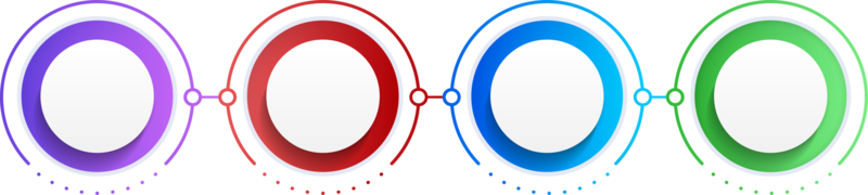 infographic strömma Diagram mall med 4 alternativ eller steg png