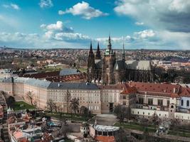 Praga castillo y Santo vitus catedral, checo república. foto