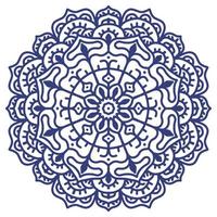 Mandala pattern abstract floral ornament vector
