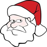 Simple Vector Graphics Of Santa Claus. Use It For Your Holiday Designs And Christmas Graphics