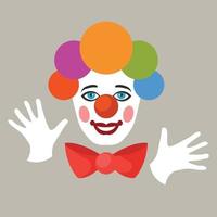 Vector Graphics Of A Clown With Colorful Mask