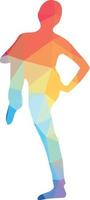 Silhouette Of A Dancer, Vector Illustration 