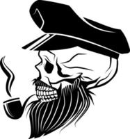 vector imagen de un marinero cráneo