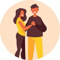 Man And Woman In A Relationship vector