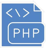 diseño de icono de vector de archivo php