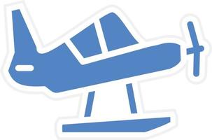 Seaplane Vector Icon Design