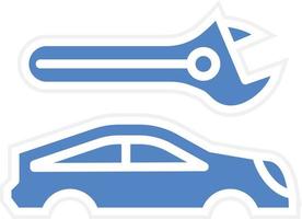 Car Body Repair Vector Icon Design