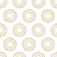 Seamless pattern with summer element Inflatable circle in the form of a donut. Summer beach party. vector