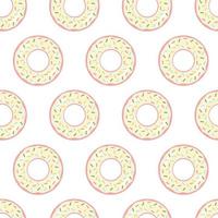 Seamless pattern with summer element Inflatable circle in the form of a donut. Summer beach party. vector