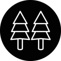 Pine Tree Vector Icon Design