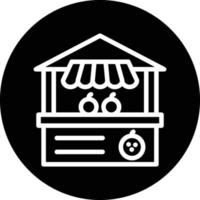 Fruit Stall Vector Icon Design