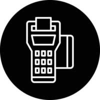 diseño de icono de vector de terminal pos