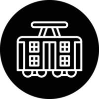 Tram Vector Icon Design