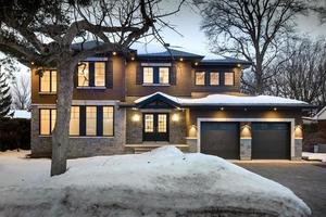 Beautiful luxury Canadian single family house in greater Montreal area photo