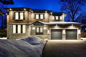 Beautiful luxury Canadian single family house in greater Montreal area photo