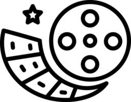 line icon for reel vector