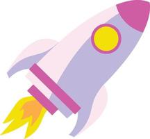 Purple Rocket Illustration vector