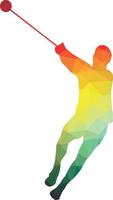 Silhouette Of A Hammer Thrower vector