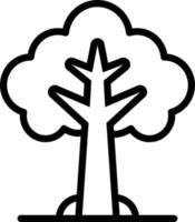 line icon for tree vector