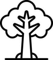 line icon for tree vector