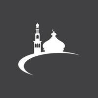 Islamic Mosque Logo Design Vector Template Illustration