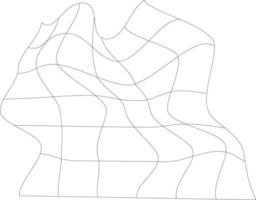 Single Black Wireframe Element vector