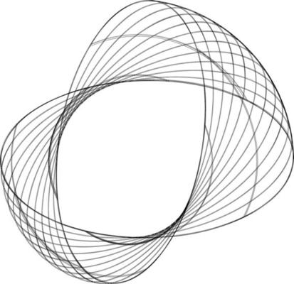 Single Black Wireframe Element