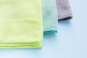 Three new microfiber cloth for cleaning and dusting photo