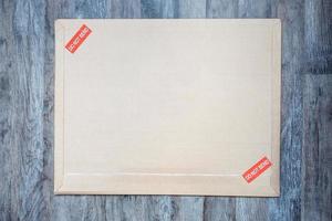 Big size paper envelope marked DO NOT BEND photo