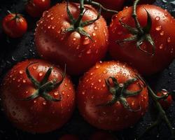 fresh red tomatoes vegetable photo