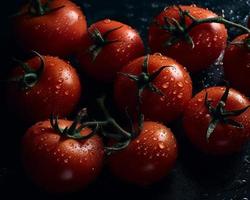 Fresco rojo Tomates vegetal foto