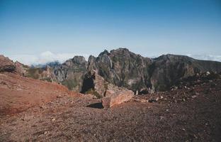 puntos de vista desde pico hacer arieiro caminata en Madeira, Portugal foto