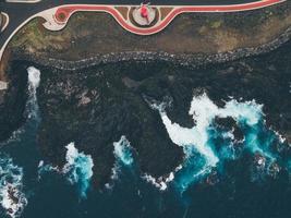 Drone view of San Roque in Pico, the Azores photo