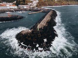 Drone view of Povoacao on Sao Miguel, the Azores photo