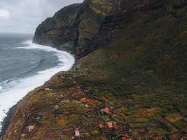 Drone views of Achadas da Cruz in Madeira, Portugal photo