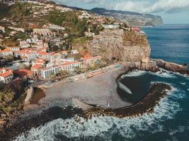 Drone views of Ponta do Sol in Madeira, Portugal photo