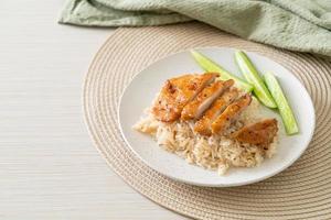 Grilled Chicken with Steamed Rice photo