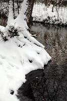 Snowy river banks photo