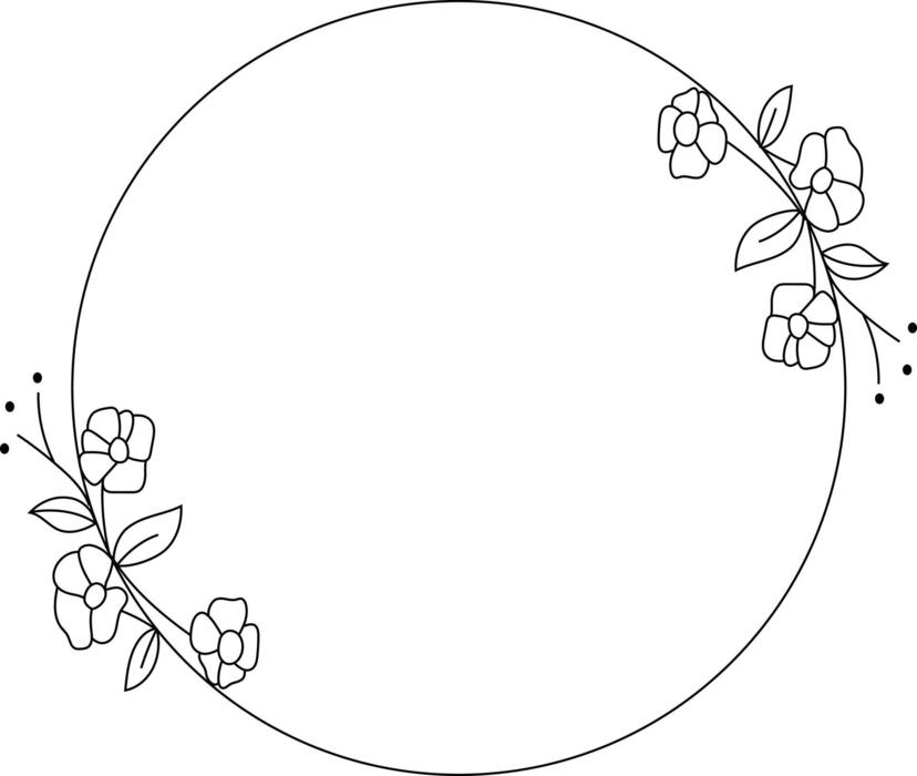 Oval Floral Frame Vector Art, Icons, and Graphics for Free Download