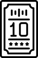 line icon for decade vector