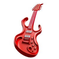 red guitar free illustration icon png