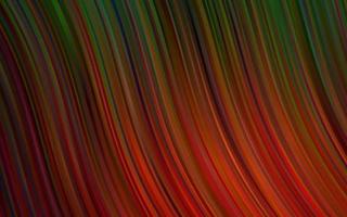 Dark Green, Red vector backdrop with bent lines.